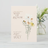  whimsical wildflower Maid of Honor 提案 招待状 (スタンド正面)