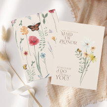 whimsical wildflower Maid of Honor 提案