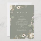  whimsical wildflower simple｜ivoryオールインワン 招待状 (裏面)