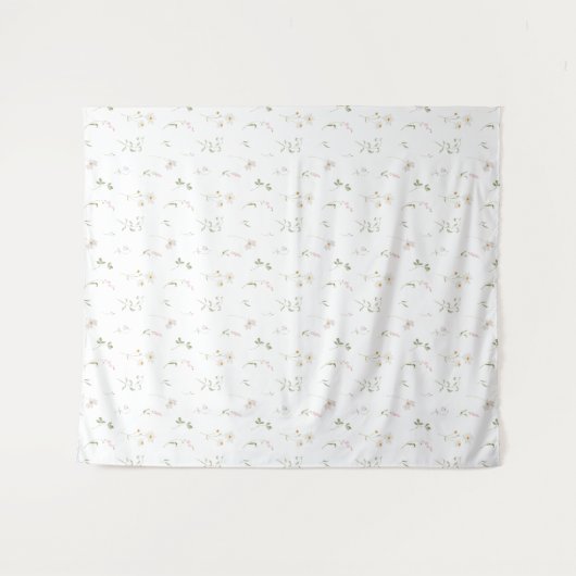 Whimsical Wildflower Tapestry Backdrop タペストリー (正面(横))