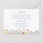 Whimsical Wildflower Wedding Details エンクロージャーカード (正面)