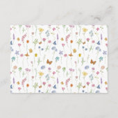 Whimsical Wildflower Wedding Details エンクロージャーカード (裏面)
