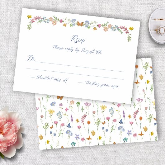 Whimsical Wildflowers 出欠カード