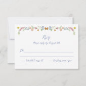 Whimsical Wildflowers 出欠カード (正面)