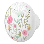 Whimsical Wildflowers Ceramic Knob セラミックノブ (右)