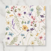 Whimsical Wildflowers Meadow Wedding  フェイバータグ (裏面)