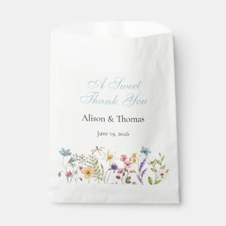 Whimsical Wildflowers Meadow Wedding  フェイバーバッグ