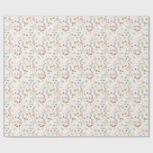 Whimsical Wildflowers Meadow Wedding  ラッピングペーパー (フラット)