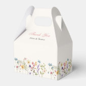 Whimsical Wildflowers Meadow Wedding  Favor Boxes フェイバーボックス (正面サイド)