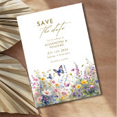 Whimsical Wildflowers Meadows Save the date セーブザデート