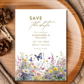 Whimsical Wildflowers Meadows Save the date セーブザデート