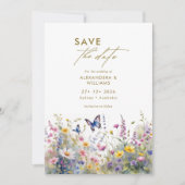 Whimsical Wildflowers Meadows Save the date セーブザデート (正面)
