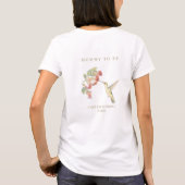 Whimsical Wings & Watercolor Wishes | ママになるあなたへ Tシャツ (裏面)