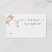 Whimsical Wings & Watercolor Wishes | Hummingbird  エンクロージャーカード (正面)