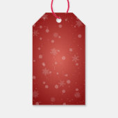 Whimsical Winking Reindeer with Christmas Lights ギフトタグ (裏面)