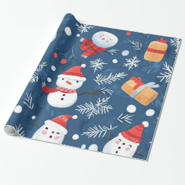 Whimsical Winter Christmas Patterns ラッピングペーパー