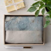 Whimsical Winter Fairy Blue Floral Decoupage 薄葉紙 (ギフト)