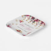 Whimsical Winter Fairy First Birthday Party ペーパープレート (傾斜あり)