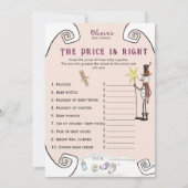 Whimsical Winter Fairy Price is Right Baby Shower  招待状 (正面)