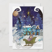 Whimsical Winter Fairy Price is Right Baby Shower  招待状 (裏面)