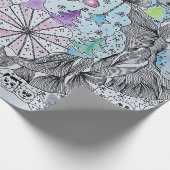 "Whimsical Winter Forest" Artistic Hand-Drawn Gift ラッピングペーパー (角)