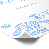 Whimsical Winter Hand Drawn Cards and Gifts ポスター (角)