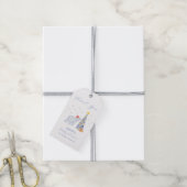 Whimsical Winter Santa Polar Bear Baby Shower  ギフトタグ (より糸付き)