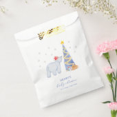 Whimsical Winter Santa Polar Bear Baby Shower  フェイバーバッグ (封をした状態)