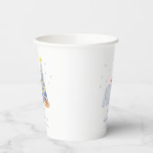 Whimsical Winter Santa Polar Bear Baby Shower  紙コップ (左)