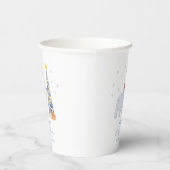 Whimsical Winter Santa Polar Bear Baby Shower  紙コップ (右)