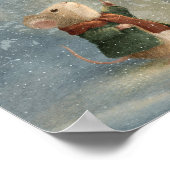  Whimsical Winter Storybook kids Poster ポスター (角)