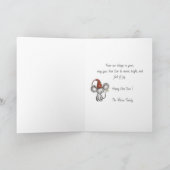 Whimsical Winter Village Happy New Year Greeting  シーズンカード (内部)