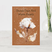 Whimsical Winter Wishes Snowy Greeting Card カード (正面)