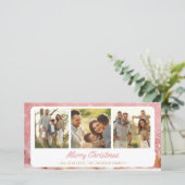 Whimsical Winter Wonderland 3 Photo Christmas Card シーズンカード (スタンド正面)