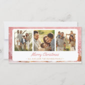 Whimsical Winter Wonderland 3 Photo Christmas Card シーズンカード (正面)