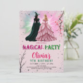Whimsical Witch Birthday Party 招待状 (スタンド正面)