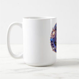 Whimsical Wizard Cat Magical Portrait Art Print コーヒーマグカップ