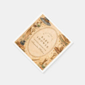 Whimsical Wizard Magic Baby Shower スタンダードカクテルナプキン (角)