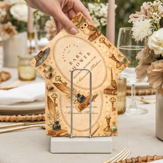 Whimsical Wizard Magic Baby Shower スタンダードカクテルナプキン