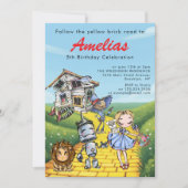 Whimsical Wizard of Oz Birthday Party Invitation 招待状 (正面)