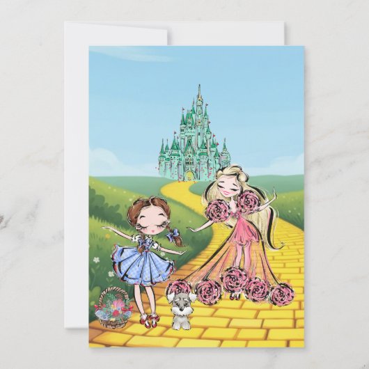 Whimsical Wizard of Oz Birthday Party Invitation 招待状 (裏面)