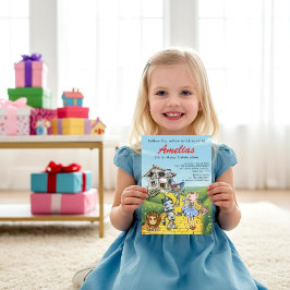 Whimsical Wizard of Oz Birthday Party Invitation 招待状