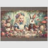 Whimsical Wonderland Tea Party Decoupage 薄葉紙 (正面)