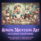 Whimsical Wonderland Tea Party Decoupage 薄葉紙