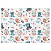 Whimsical Wonderland Tea Party Pattern テーブルクロス (正面(横))