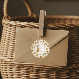 Whimsical Woodland Animal Favor ラウンドシール