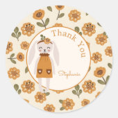 Whimsical Woodland Animal Favor ラウンドシール (正面)