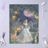 Whimsical Woodland Animals & Fairy Decoupage Paper 薄葉紙 (クラフト)