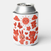 Whimsical Woodland Animals Sun Can Cooler 缶クーラー (缶裏面)