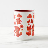 Whimsical Woodland Animals Sun Ceramic Mug マグカップ (中央)